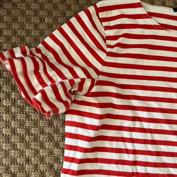 JCrew Red and White Shirt - Picture 2 of 3